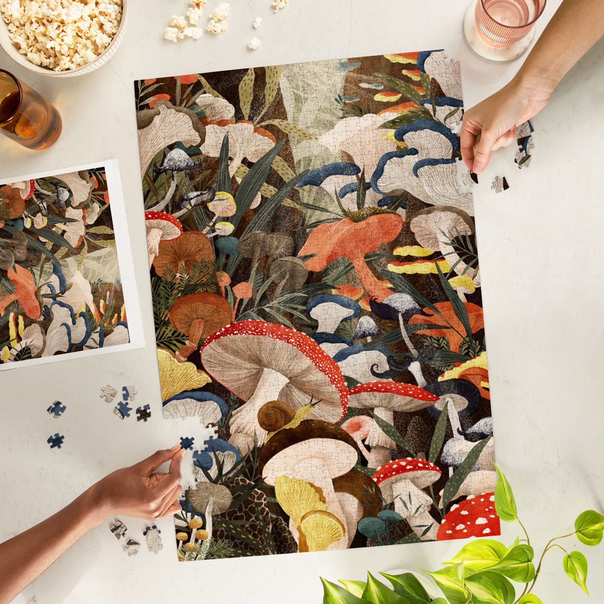 Alternative view of Woodland Mushrooms 1000 Piece Puzzle