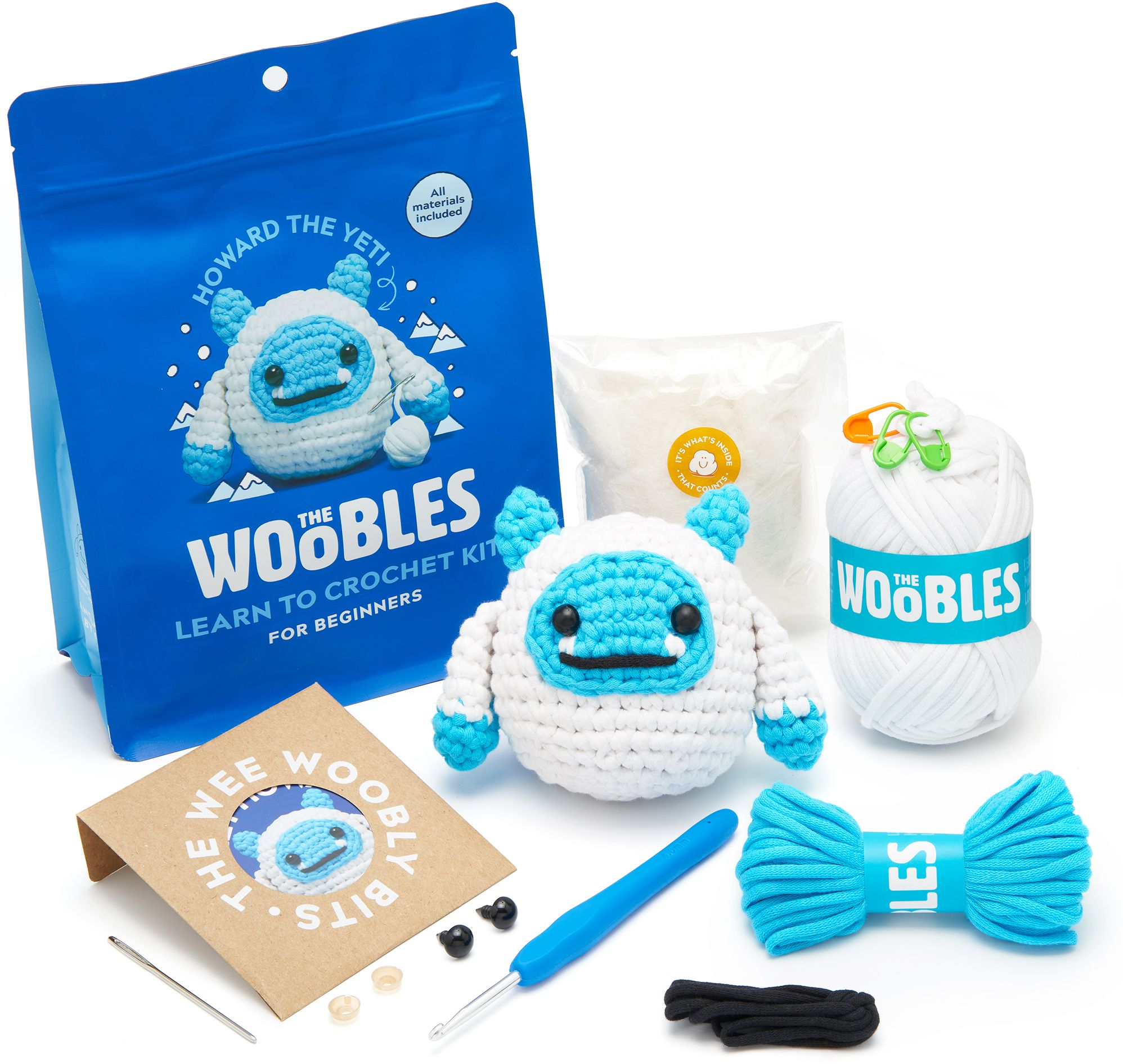 Howard the Yeti, The Woobles Beginner Crochet Kit - Image 2