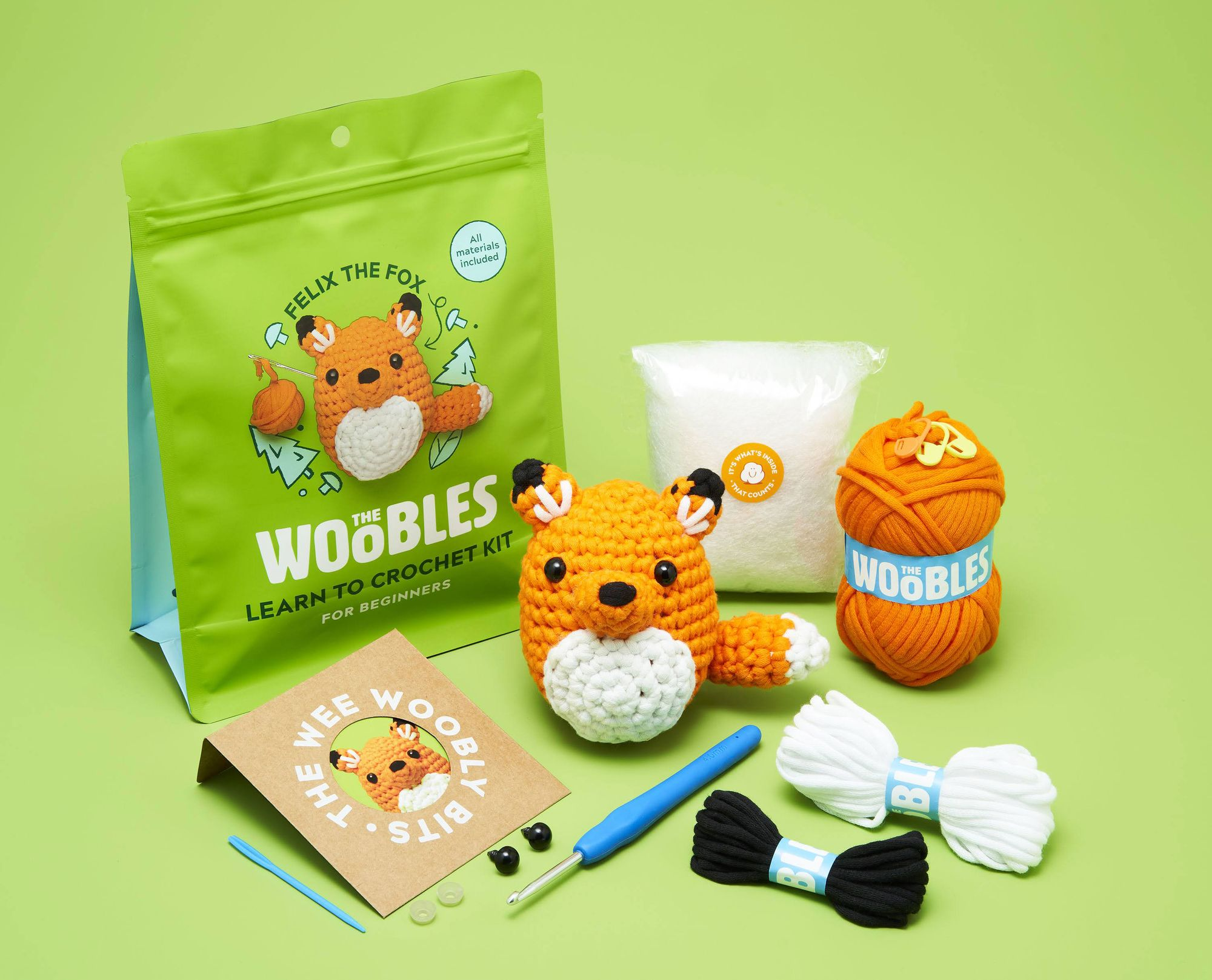 Felix the Fox, The Woobles Beginner Crochet Kit - Image 4