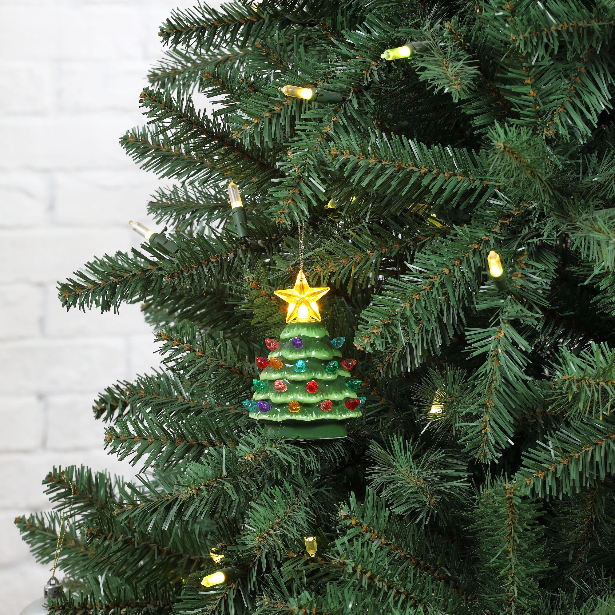 Alternative view of NOSTALGIC TREE LIGHT UP ORNAMENT