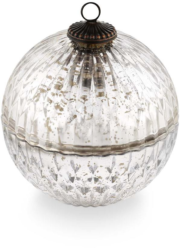 Alternative view of Balsam & Cedar Glass Ornament Candle