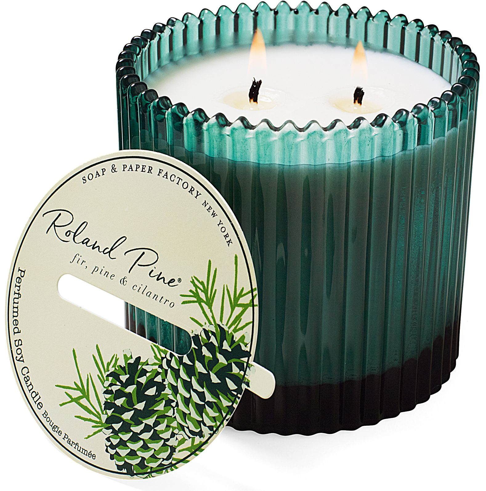Alternative view of Roland Pine 2-Wick Glass Candle - 14oz
