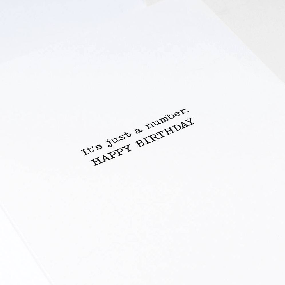It's Just a Number Birthday Card - Image 2