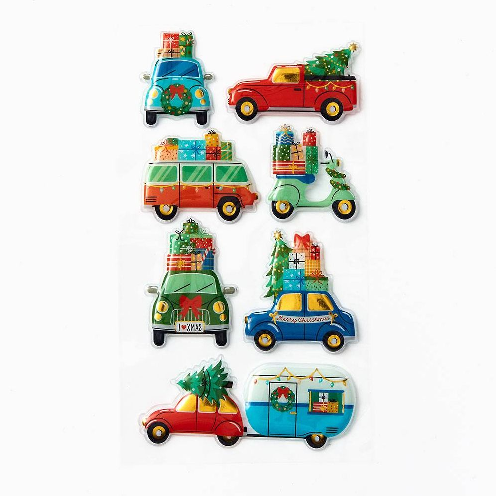 Alternative view of Holiday Cars Stickers