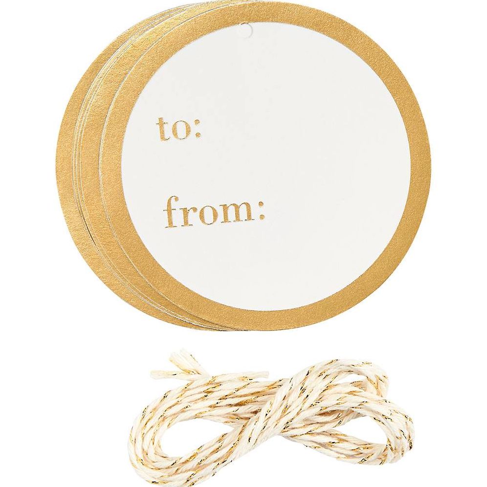 Alternative view of Gold Foil Round Diecut Circle Tags