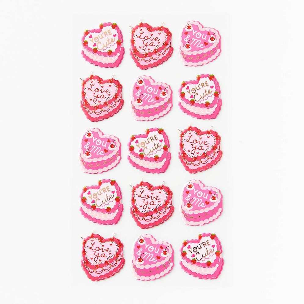 Alternative view of Vintage Heart Cake Stickers