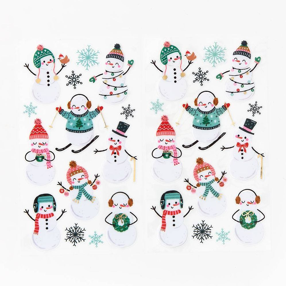Alternative view of Winter Snowmen Stickers