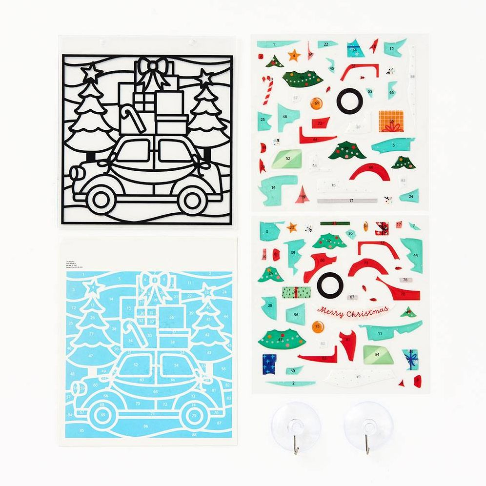 Alternative view of Festive Holiday Car Stained Glass Kit