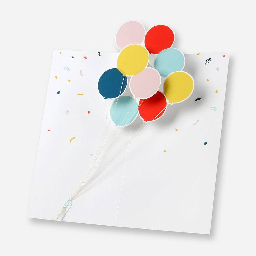 Alternative view of Balloon Popup Birthday Card