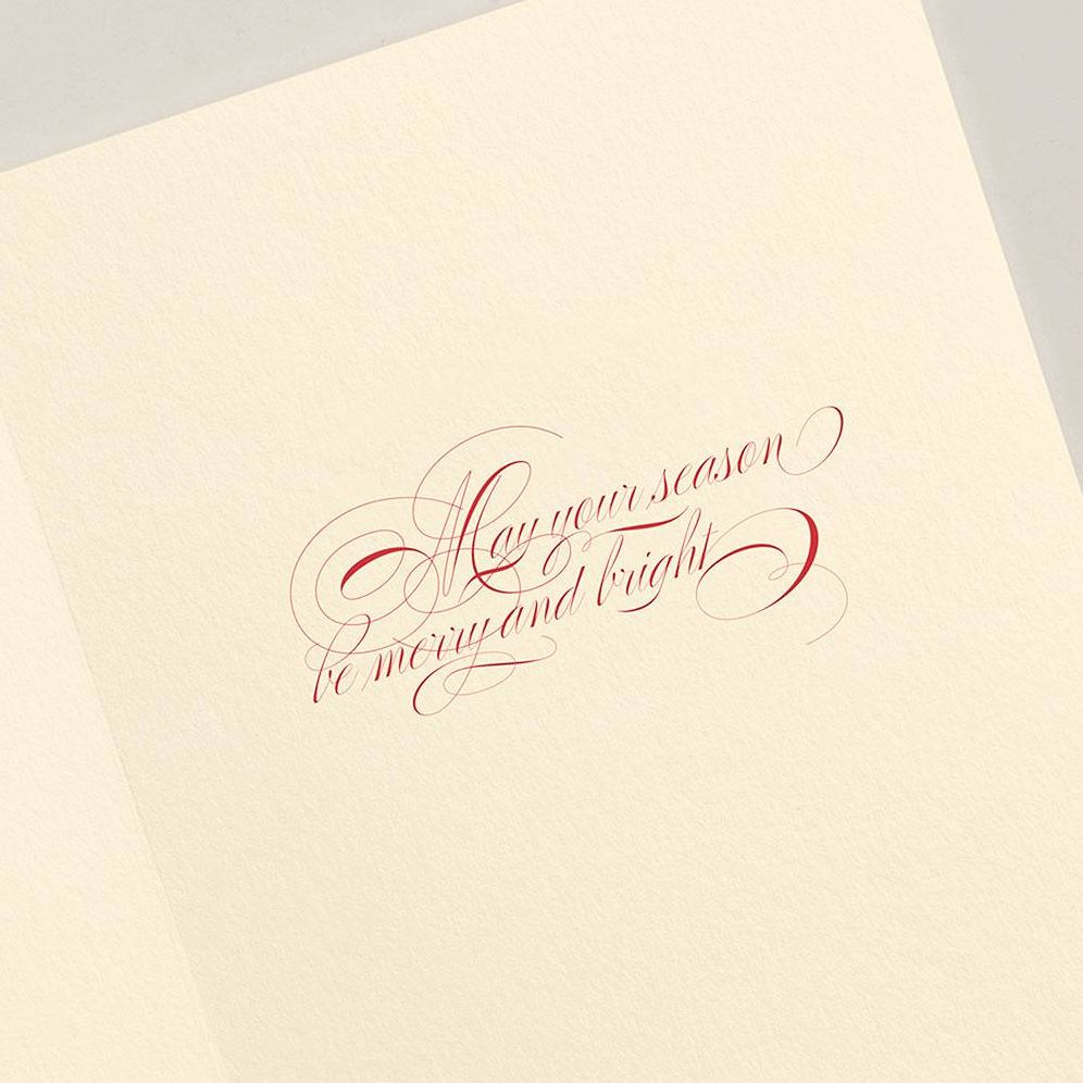 Crane & Co. Joyful Wreath Holiday Card Set - Image 3