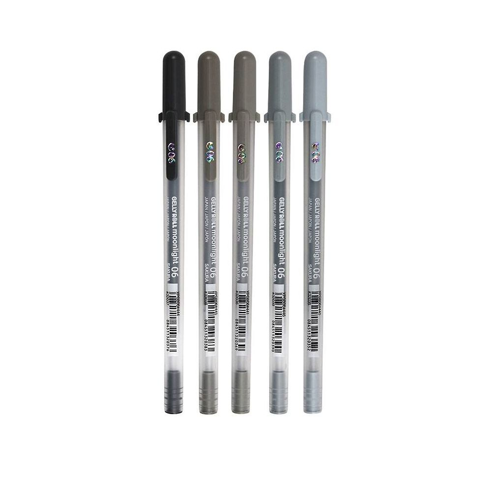 Alternative view of Gelly Roll Moonlight 5pk Charcoal