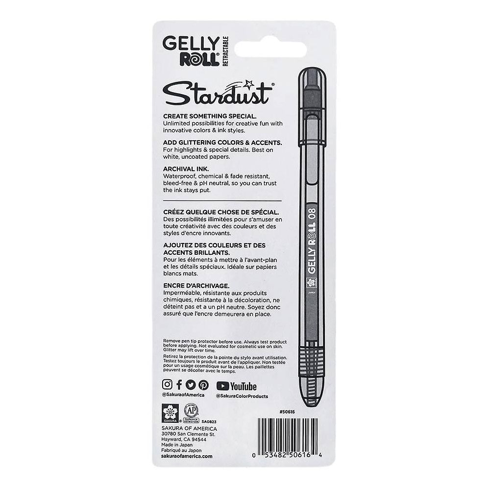 Alternative view of Sakura Gelly Roll Retractable - Stardust Melon Mix - 3 pack