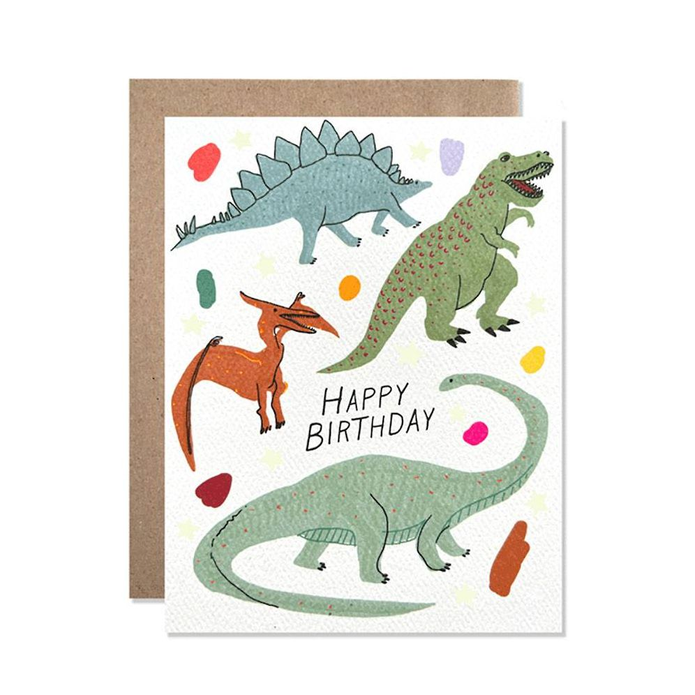 Glowing Dinosaur Bones Birthday Card - Image 2