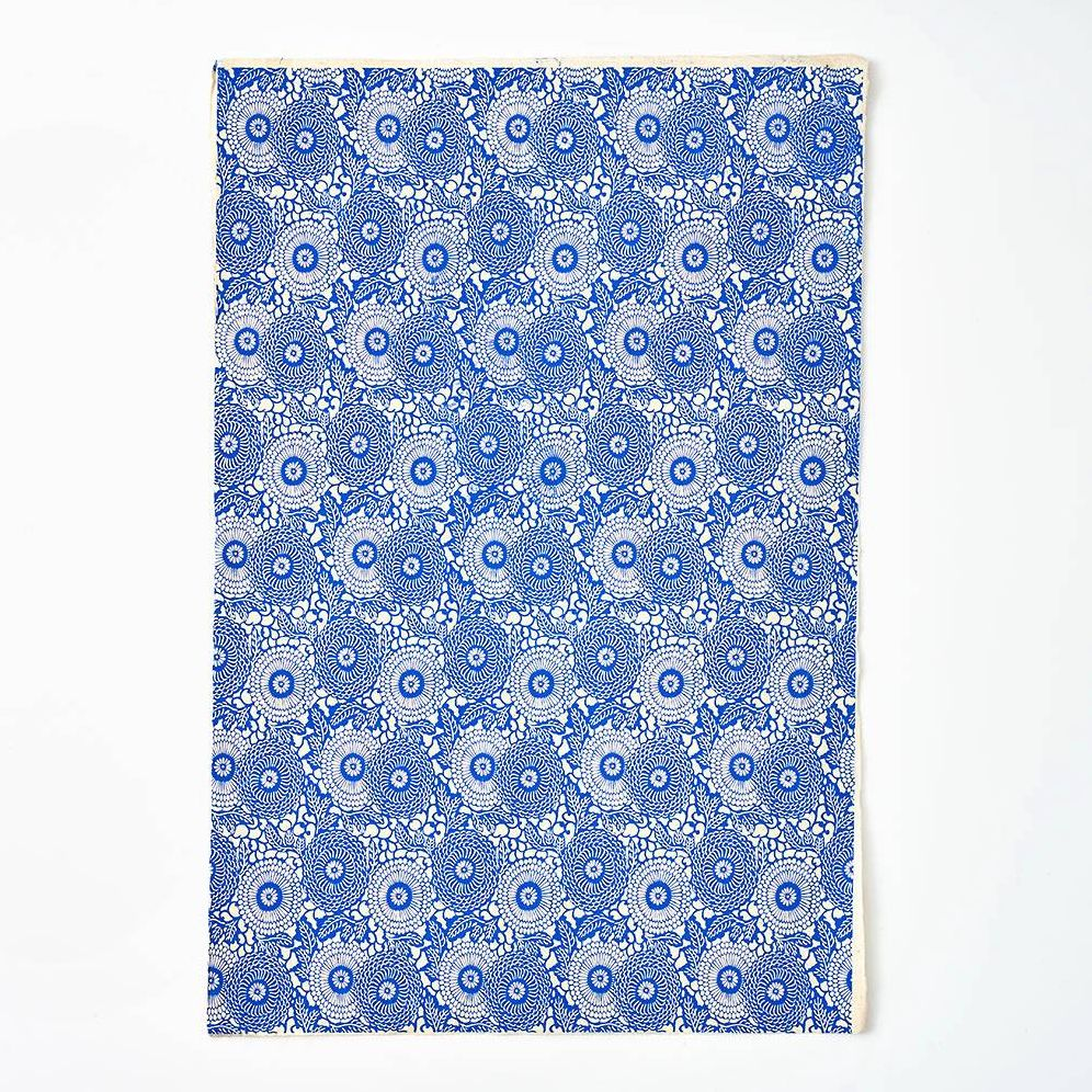 Alternative view of Japanese Abstract Floral Handmade Paper