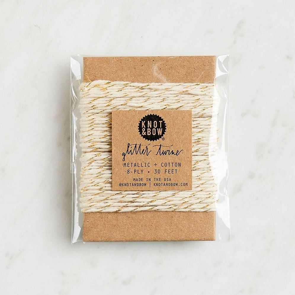 Alternative view of Gold Metallic/Natural Twine Card 10yd