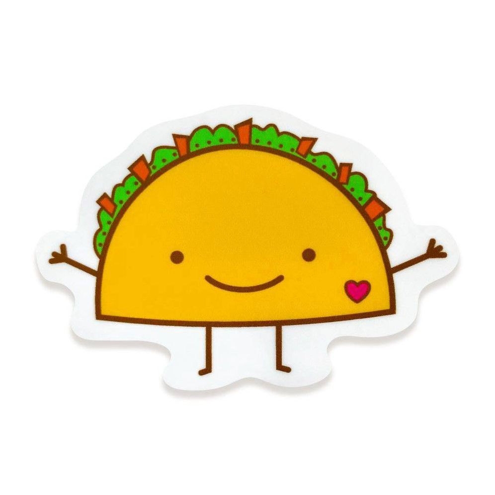 Alternative view of Taco Sticker Birthday Card