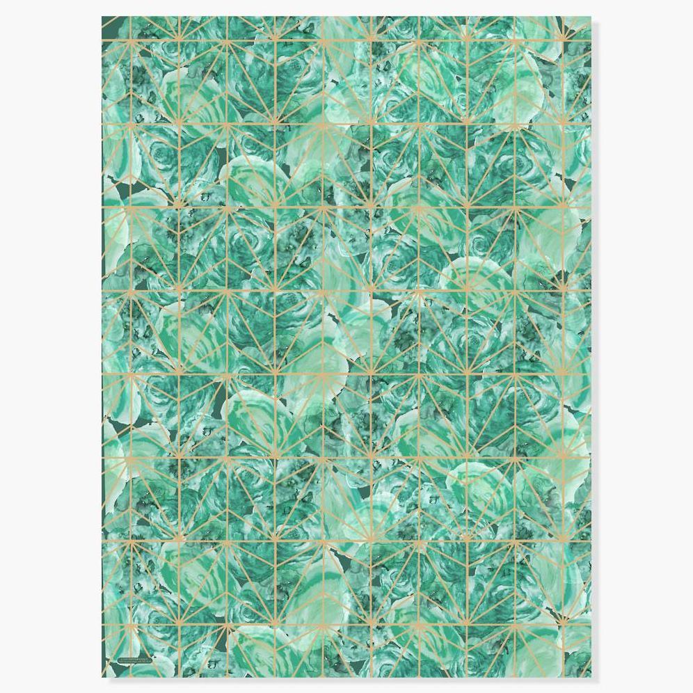 Geometric Watercolor Wrap Battle Wrapping Paper - Image 2
