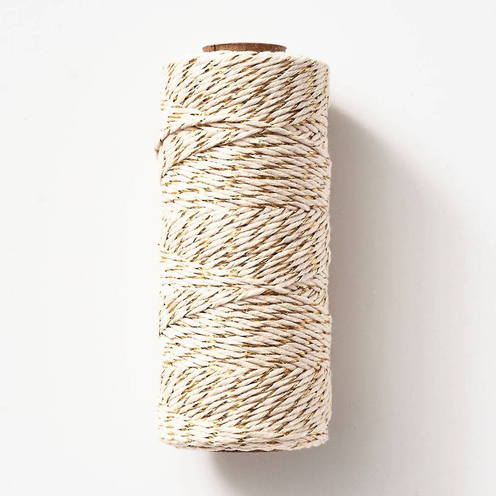 Alternative view of Gold Metallic/Natural Twine Spool 100yd