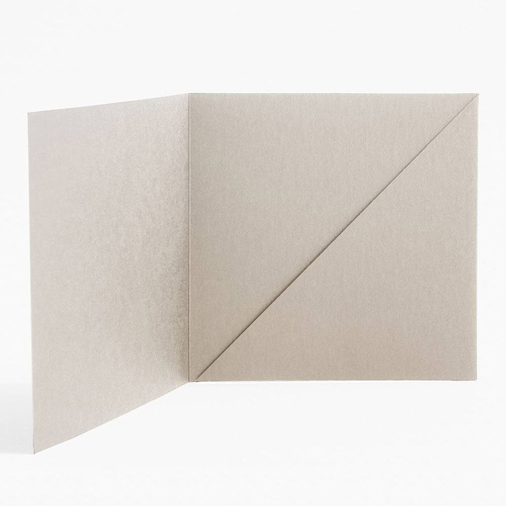 Alternative view of 5.5" Square Shimmer Silver Diagonal Folders