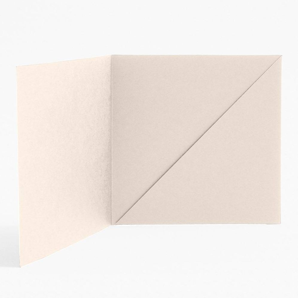 5.5" Square Luxe Cream Diagonal Folders - Image 2
