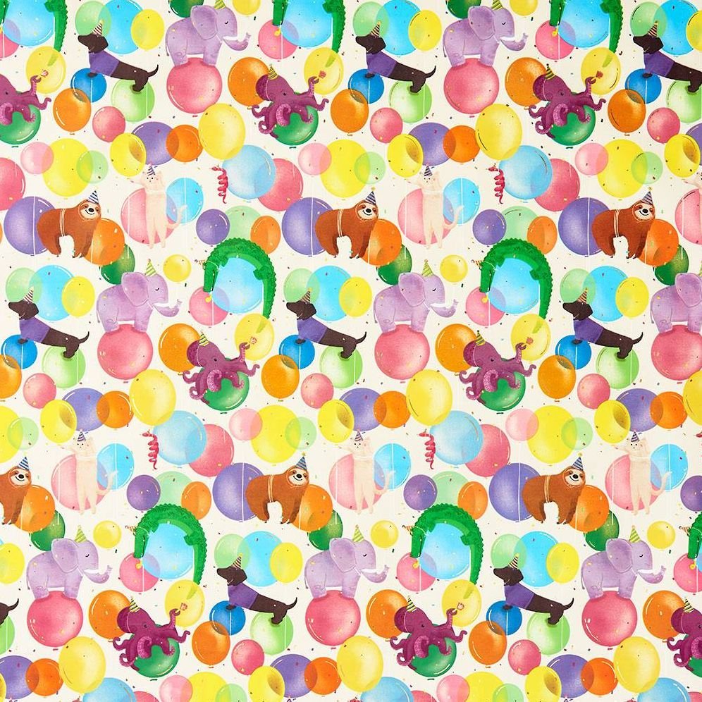 Alternative view of Balloon Animals Stone Wrapping Paper