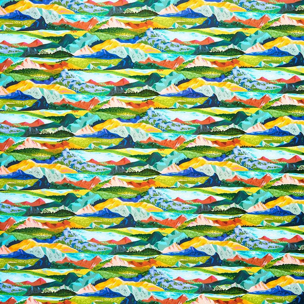 Alternative view of Colorful Mountain Stone Wrapping Paper