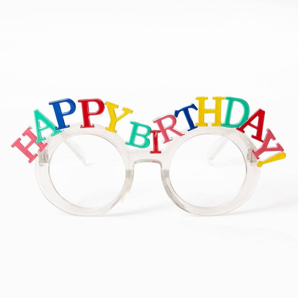 Clear Happy Birthday Glasses - Image 3