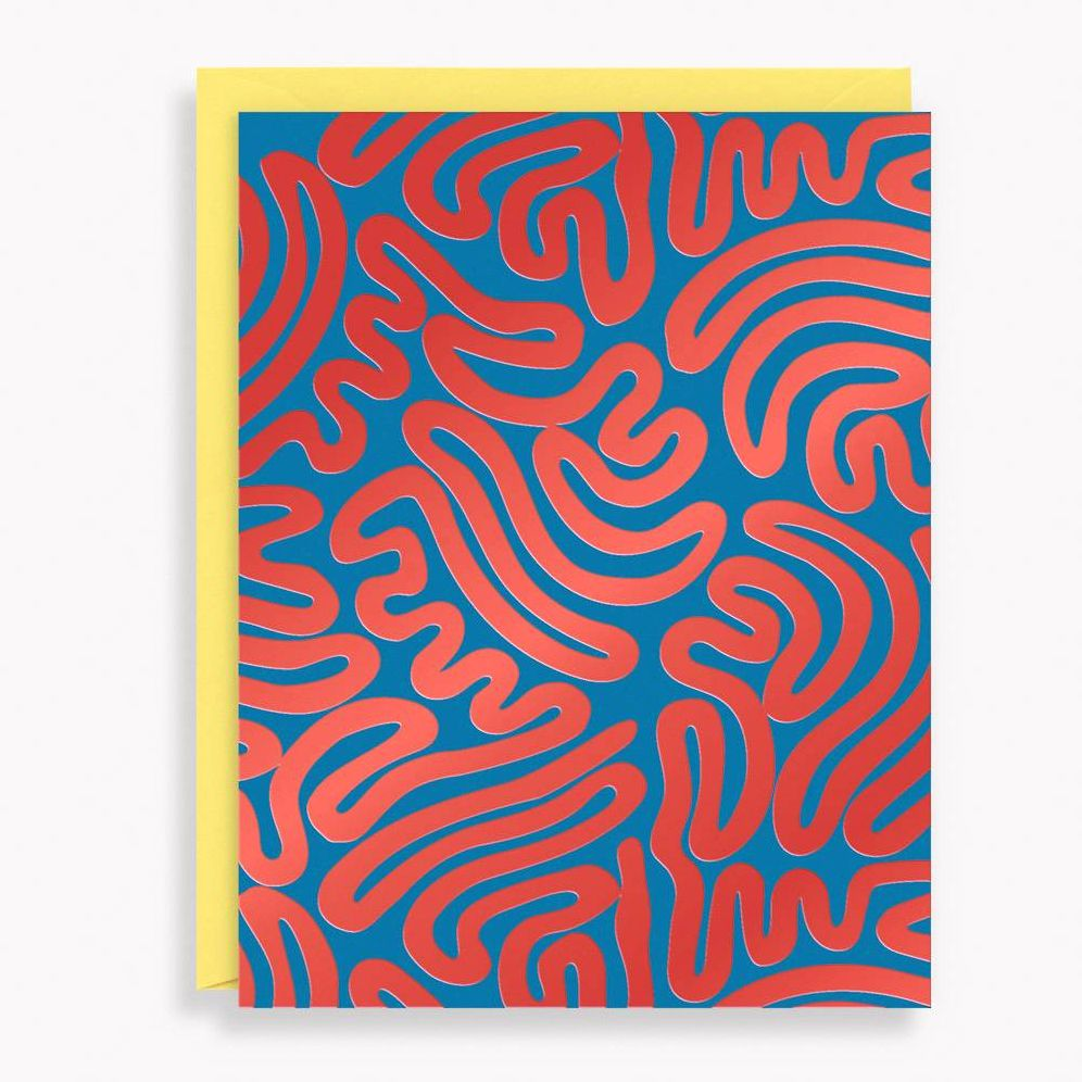 Alternative view of Squiggle Waves Stationery Sets