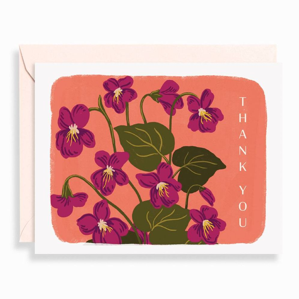 Alternative view of Painted Florals Thank You Stationery Set