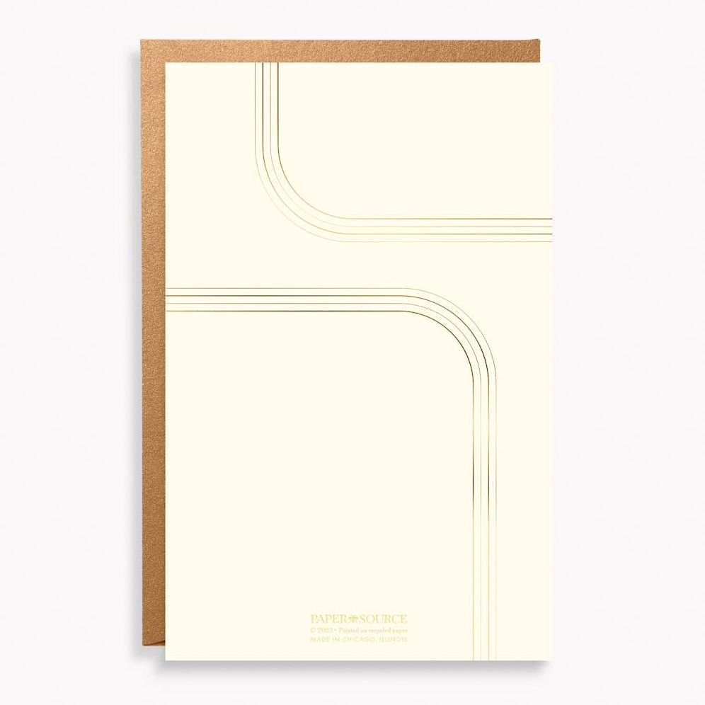 Alternative view of Modern Minimal Gold Fill-In Invitations