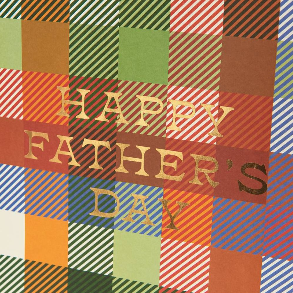 Alternative view of Happy Fathers Day Plaid Medium Gift Bag