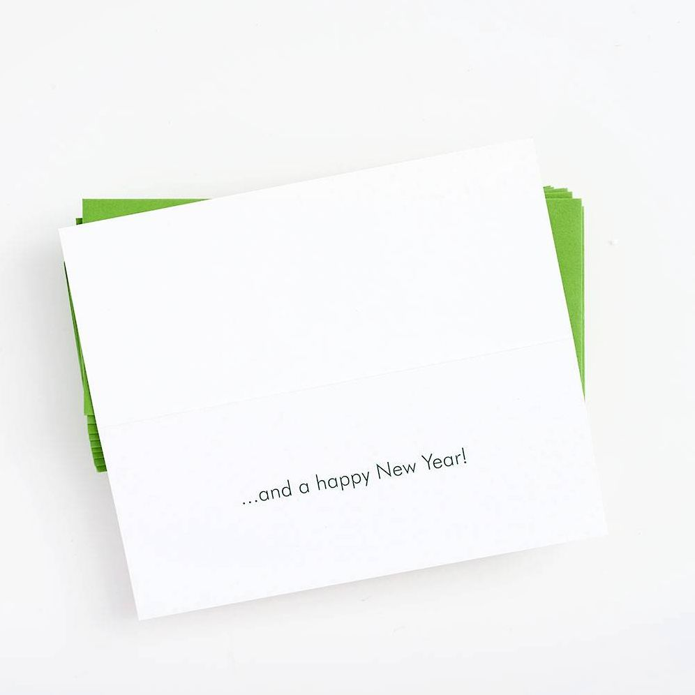 Alternative view of Christmas Colorful Flurry Money Card Stationery Set