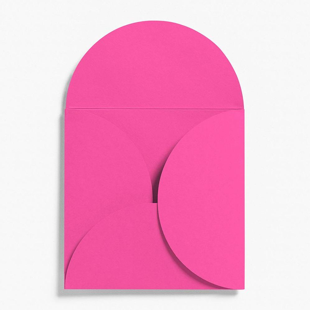 Alternative view of 5.25" Square Fuchsia Petal Envelopes