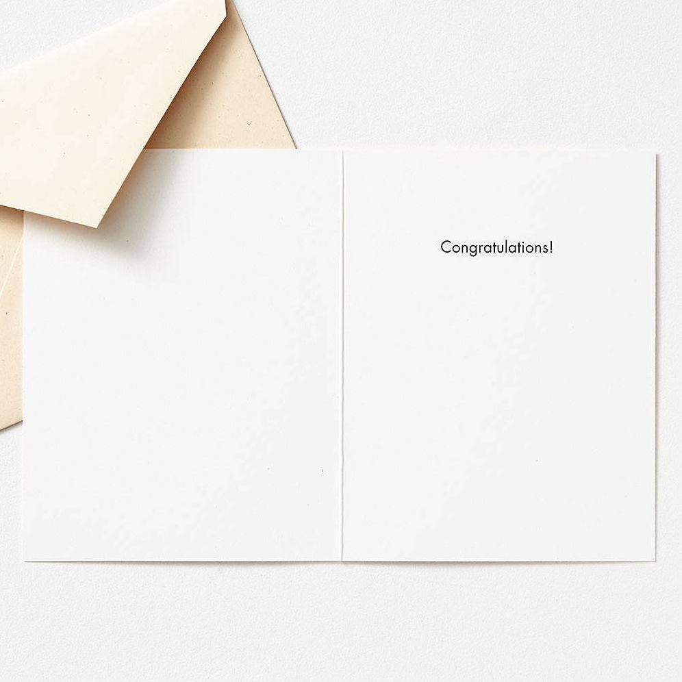 Alternative view of Happy Graduation Stripes Greeting Card