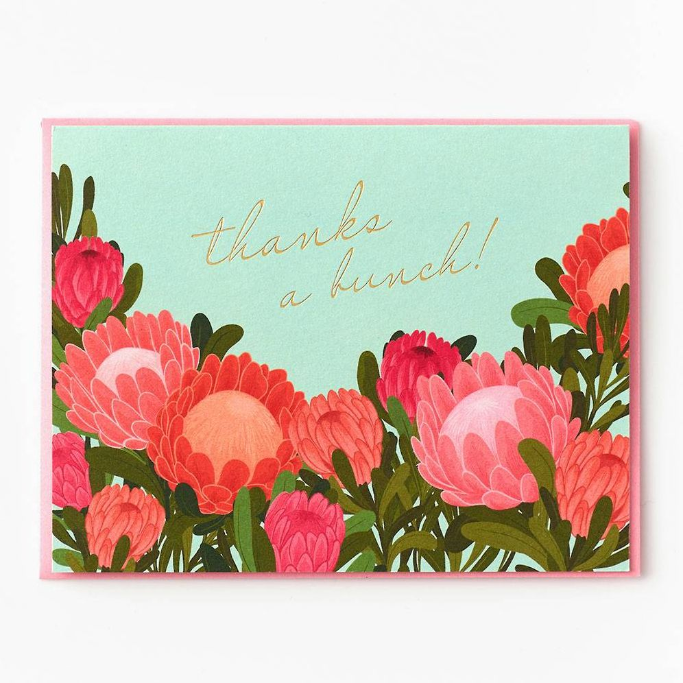 Alternative view of Protea Bloom Thank You Card Set