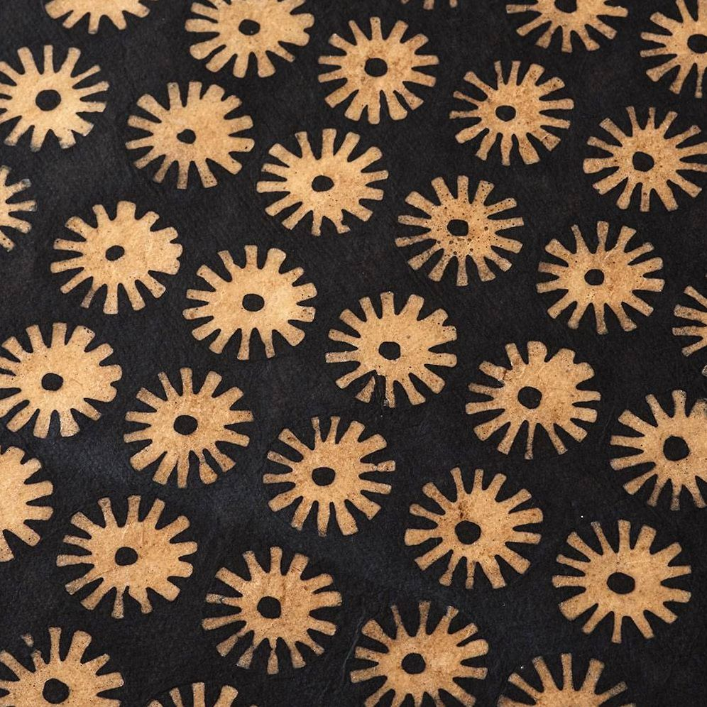 Alternative view of Black Abstract Batik Handmade Paper