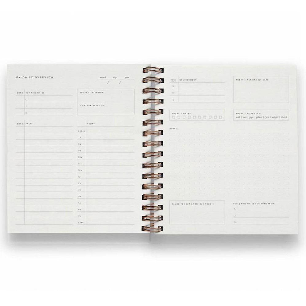 Alternative view of Dusty Rose Daily Overview Planner