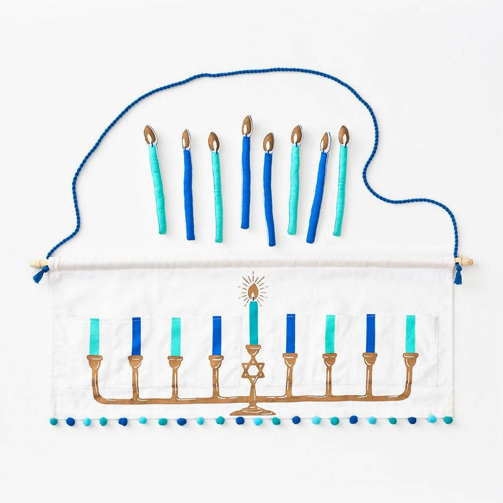 Alternative view of Hanukkah Hanging Menorah
