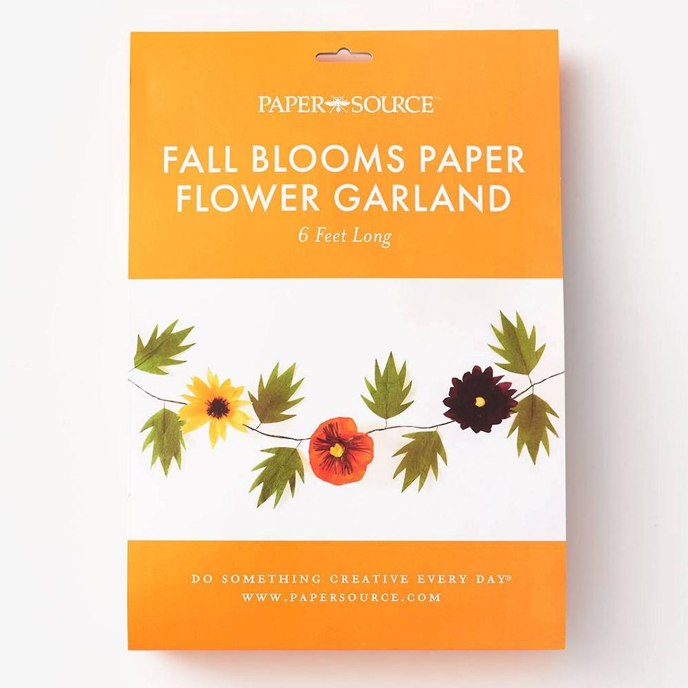 Alternative view of Fall Blooms Paper Garland