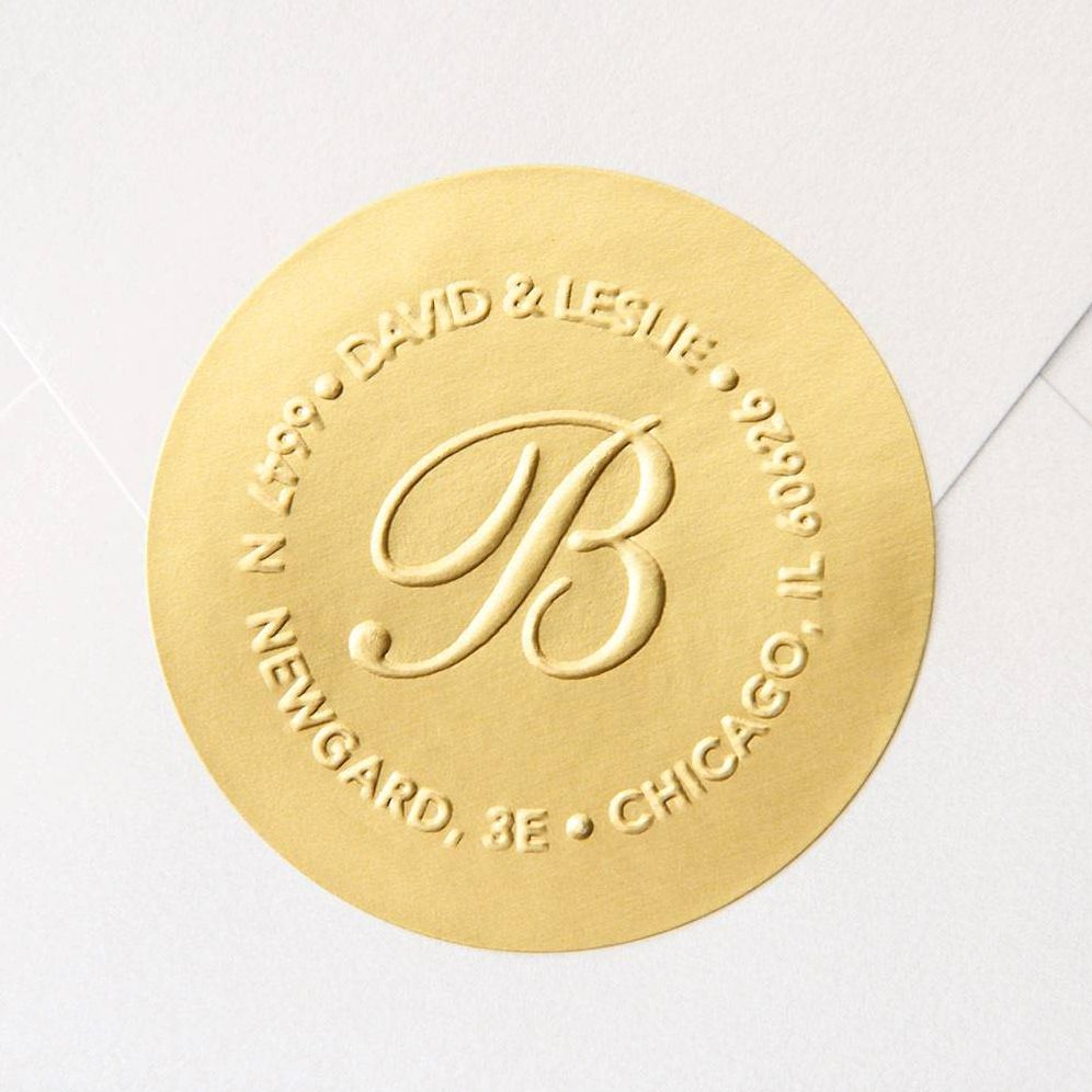 Alternative view of Gold Embosser Foil Seals