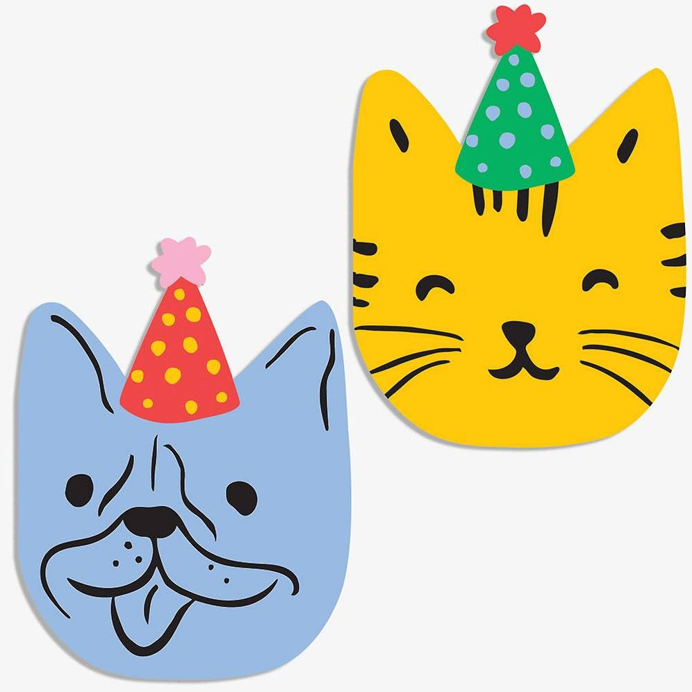 Alternative view of Party Dog & Cat Stationery Set