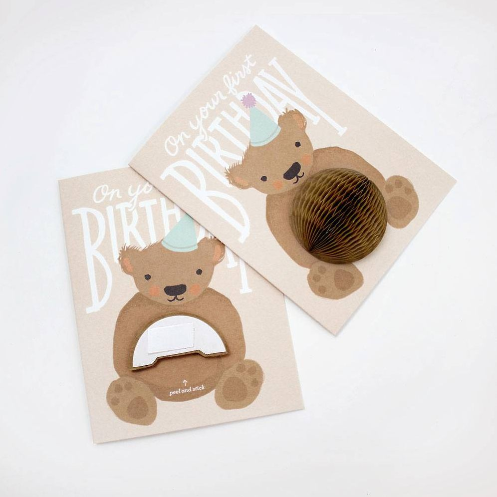 Teddy 1st Birthday Card - Image 3