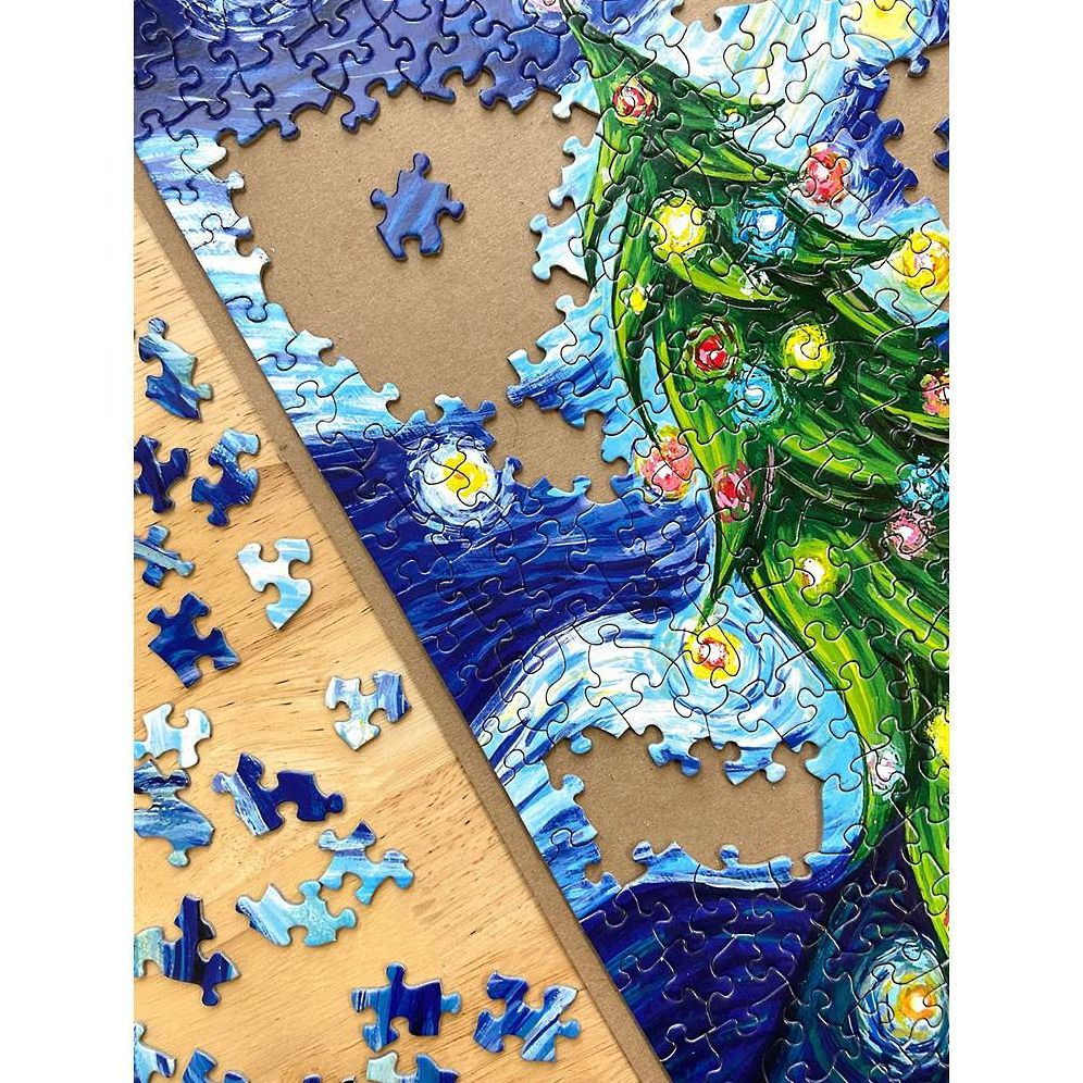 Silent Night, Starry Night 1000 piece Puzzle - Image 6