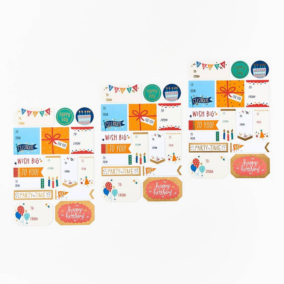 Alternative view of Happy Birthday Gift Labels