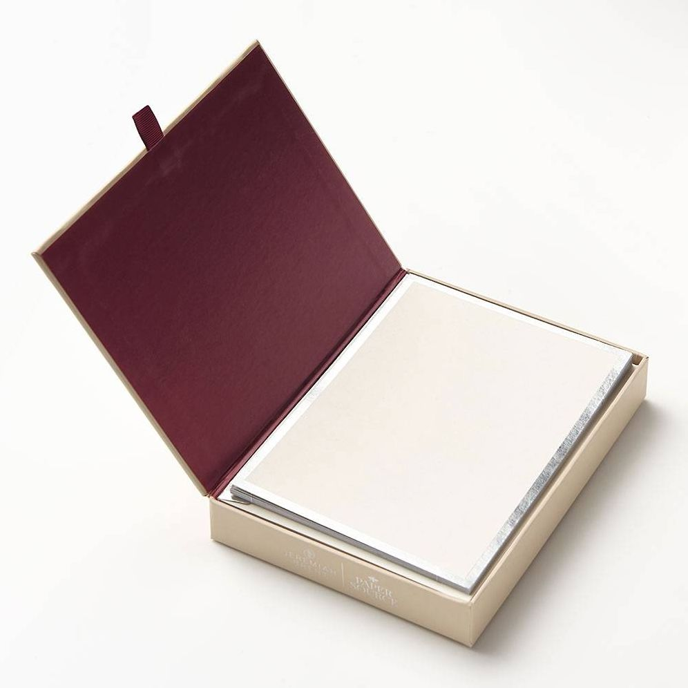 Jeremiah Brent Silver Border Stationery Set - Image 6