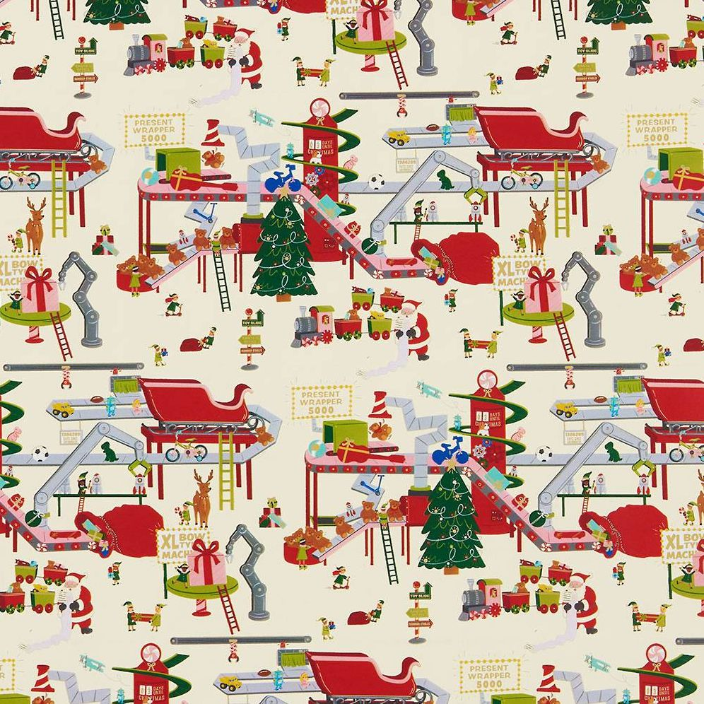 Alternative view of Santa's Workshop Wrapping Paper