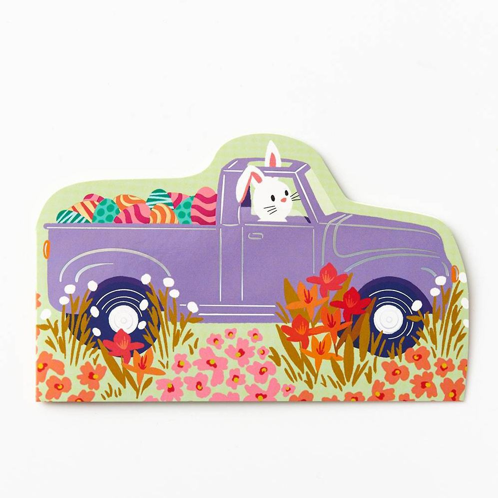 Alternative view of Egg Hunt Truck Easter Card