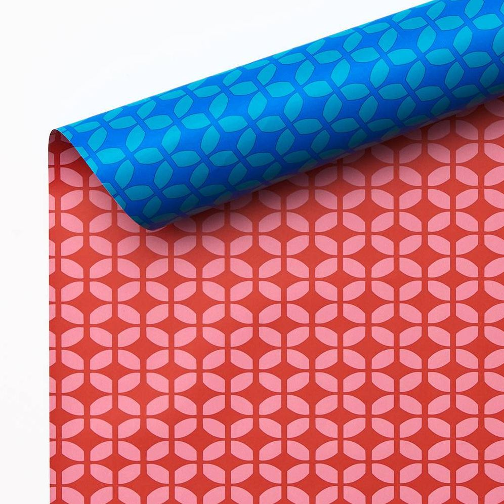 Pink & Blue Reversible Wrapping Paper - Image 5