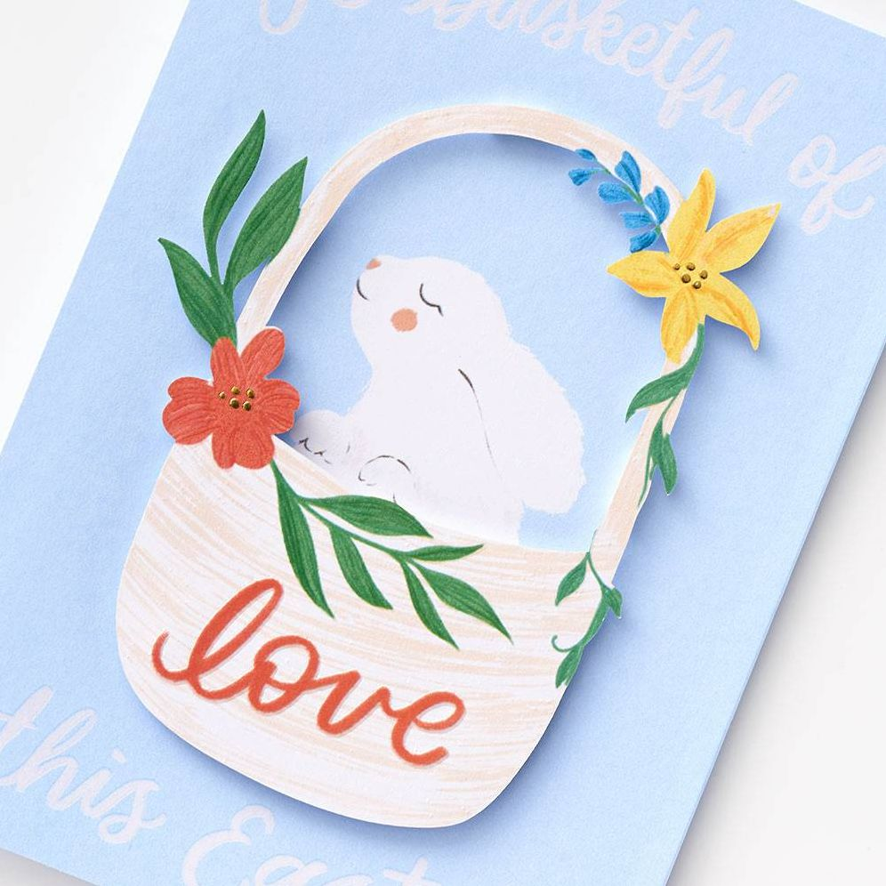 Alternative view of Basket Of Love Easter Card