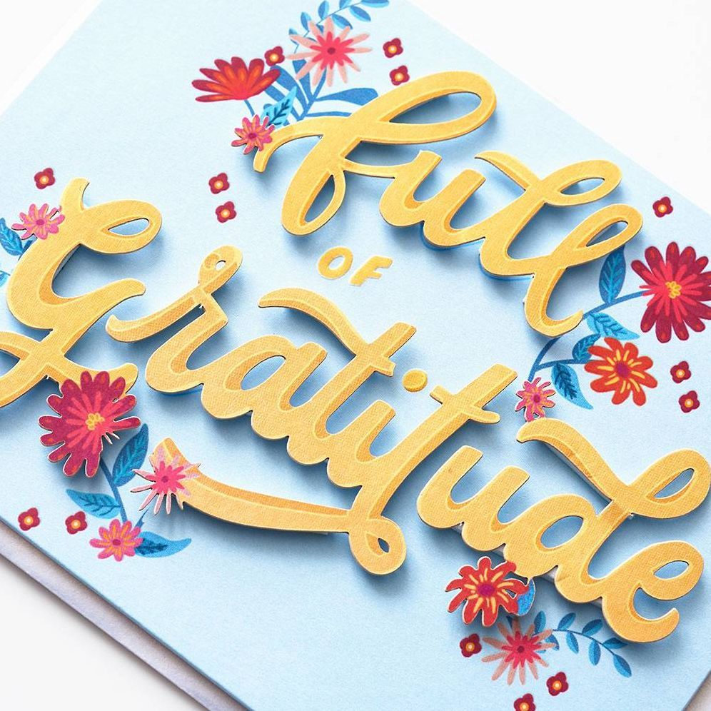 Alternative view of Full Of Gratitude Thank You Card
